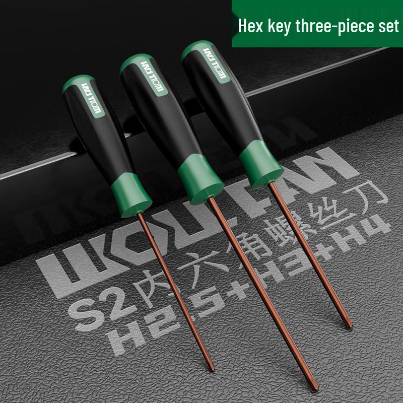 Hexagon Screwdriver Set: 6-Point Extended Handle (H2.5, H3, H6)