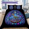 Dinosaur Kingdom Icons Pattern Bedding,Quilt Set Quilt Cover Pillowcase Home Birthday Gift (1 * Duvet Cover + 2 * Pillowcase, Without Core)