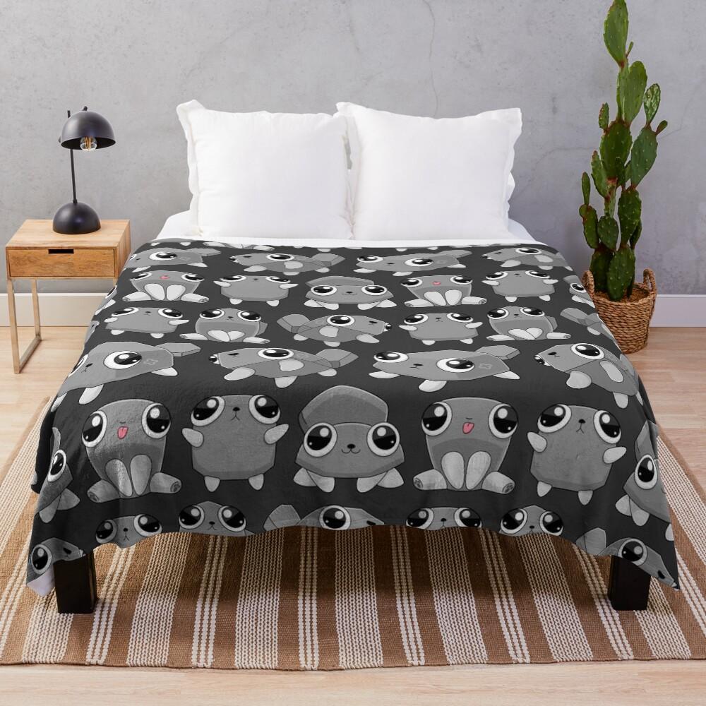 Roblox Pebble Seamless Pattern Throw Blanket