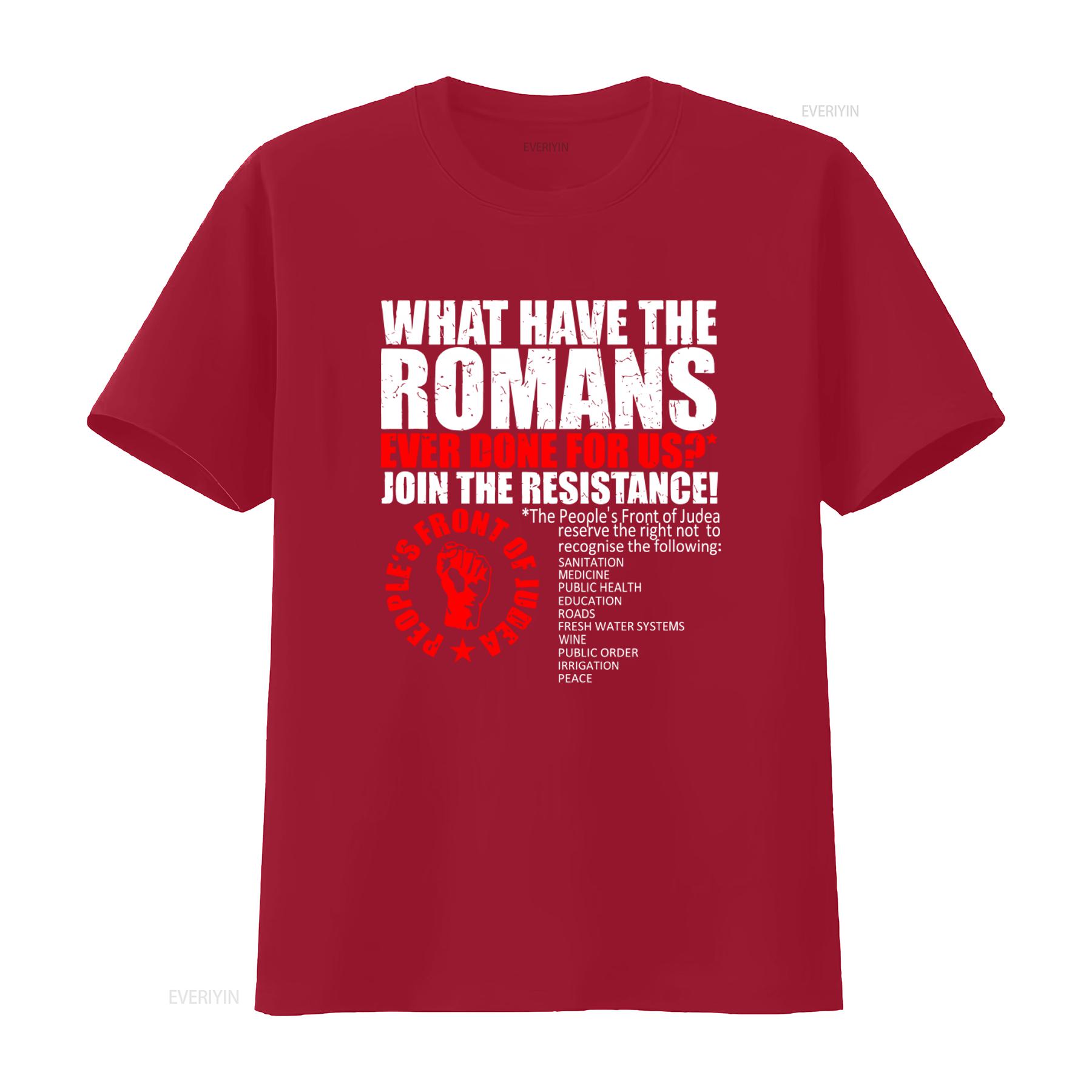 Peoples Front Of Judea T Shirt Roman Resistance Symbol Fun vintage Washed graphic streetwear Soft fashion Stylish Slightly S