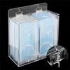 A03F-Plastic DIY For Box Door Buckle Set, 15Pcs Acrylic Hinges Kit Self-Adhesive Latch Buckles No Punch Needed Piano Hinge