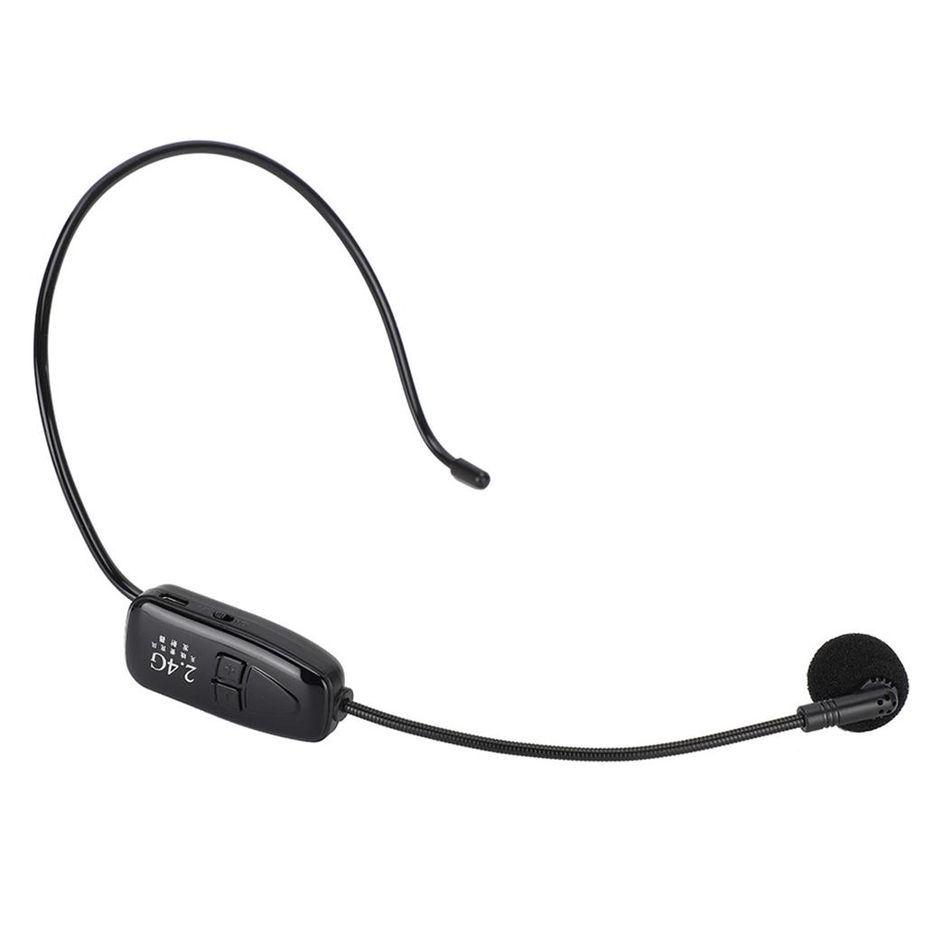 2.4G Wireless Headset Microphone Transmitter Receiver Portable Auto Pairing for Teaching Guide