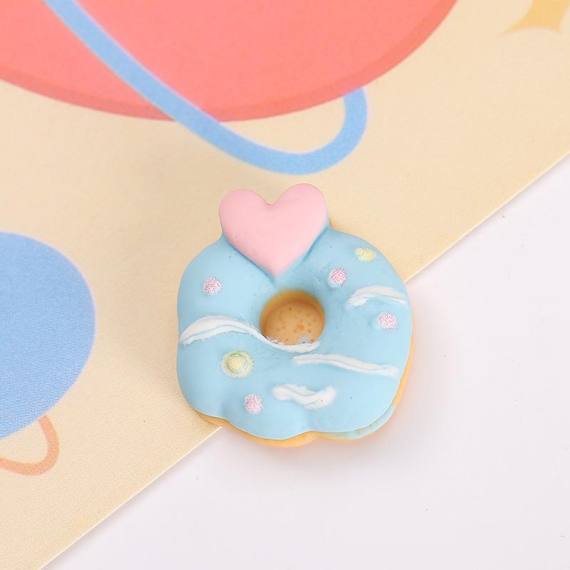 Doughnut DIY Hair Clip & Jewelry Resin Accessories with Cream Glue for Phone Case & Refrigerator Magnet
