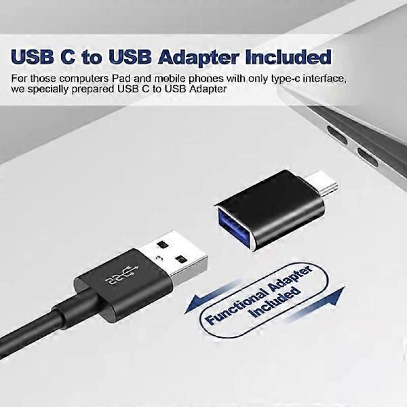 Computerspeaker, USB Tragbare Laptop-Lautsprecher, Mini-Soundbar mit 3D Surround-Stereo für Laptop, PC, Tragbar