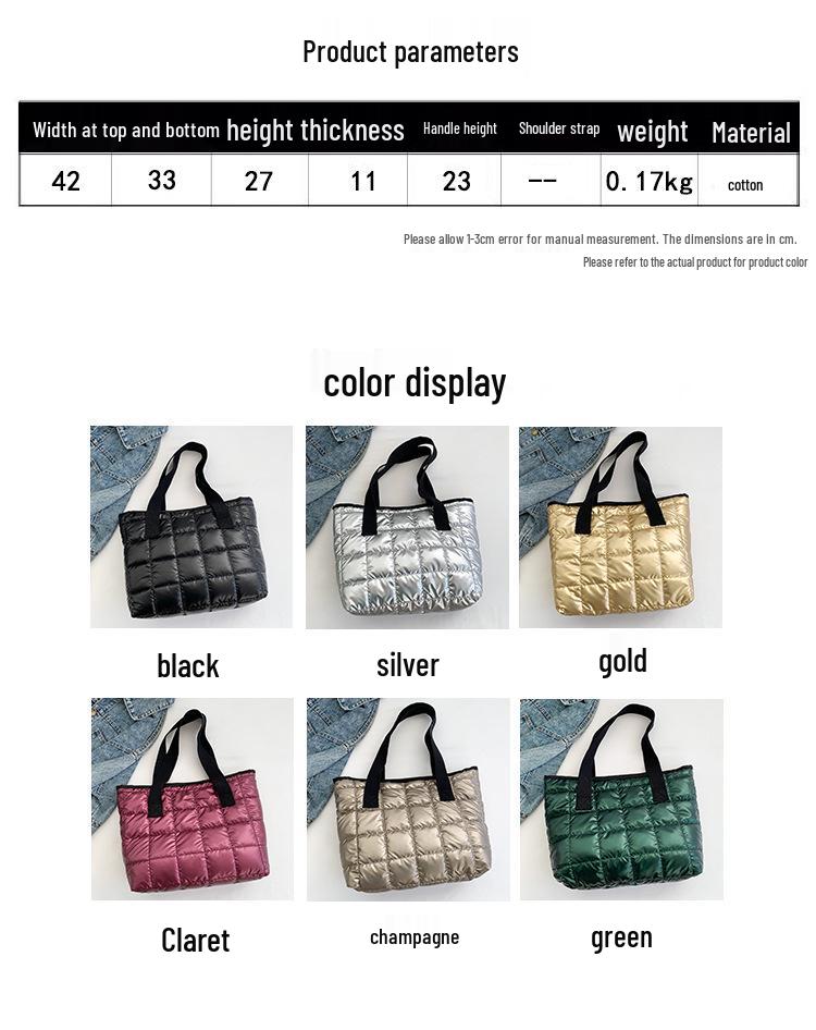 2025 Winter Versatile Influencer Shoulder Bag: Stylish Textured Makeup Tote