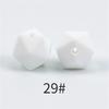 TX49 10Pcs 14mm Hexagon Solid Color Silicone Beads Jewelry DIY Necklace Bracelets Keychain Trend Handmade Accessories Jewelry