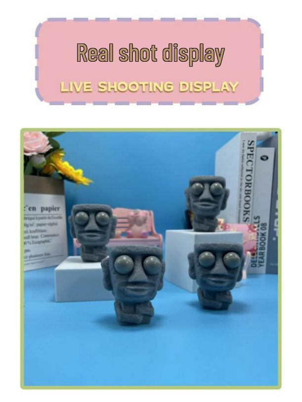Creative Stress Relief Pop-Out Eye Rock Man Squeeze Toy for Kids: Funny Venting Gadget
