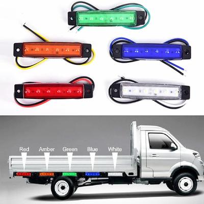 2Pcs Truck Led Side Light 12/24V For Car Auto Truck Lorry Trailer Side Marker Indicators Turn Signal Lights Tail Warning Lamp