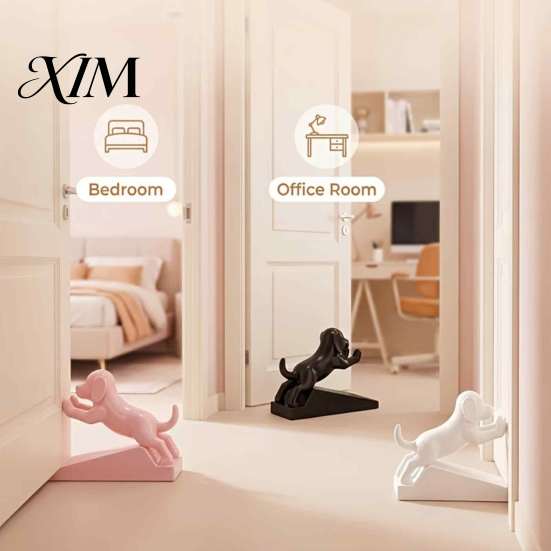 Puppy Door Stopper Cute Stopper, 3D Printed Dog Wedge, Decorative Room Decoration Stop, Non-Slip Holder for Bedroom, Nursery, Lovers Gift Heavy Duty