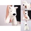 Cute Cartoon White West Highland Dog Plush Toy Doll For Dog Lovers