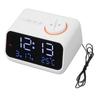 Alarm Clock Radio LED Digital Alarm Clock with FM Radio Music Temperature Humidity Display for Home