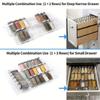 1/2Piece Spice Drawer Organizer Acrylic Spice Rack for Kitchen Organization Countertop Storage Tray Seasoning Jar Shelf