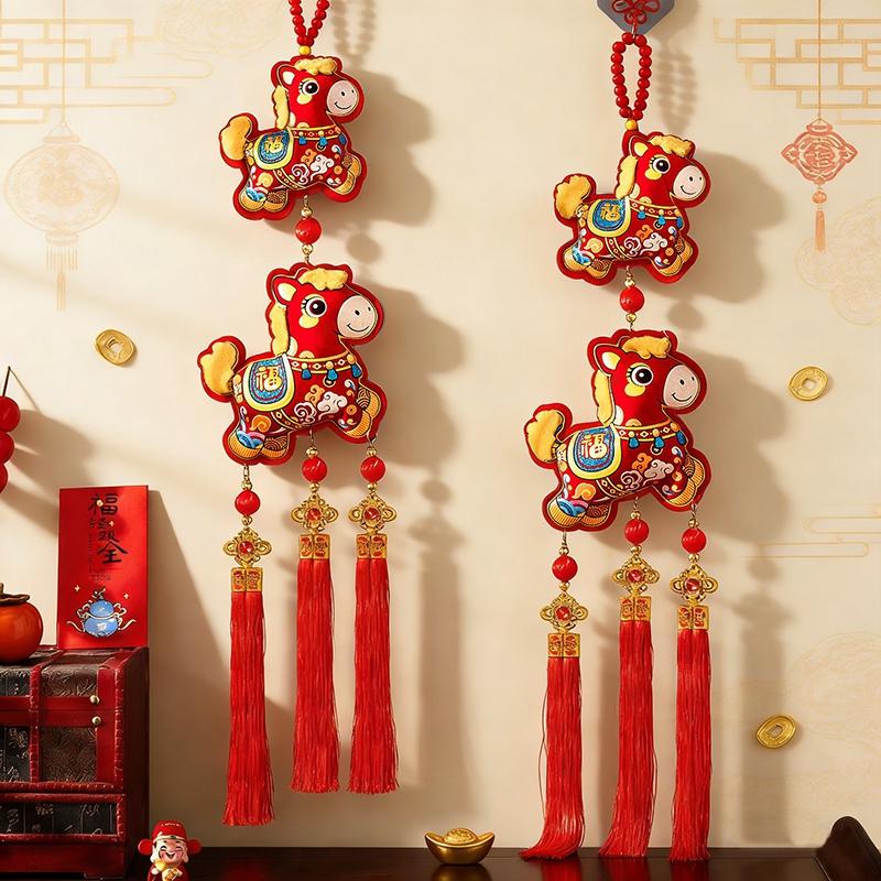 Year New Tet Decoration Hanging Pendant With Tassel Chinese Lunar New Year Ornament Spring Festival Cny Decoration