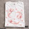 Cute Axolotl Shirt, Watercolor Axolotl Graphic Tee, Pink Aquarium Animal Shirt, Pastel Kawaii Sea Creature Tee, Axolotl Lover Gift