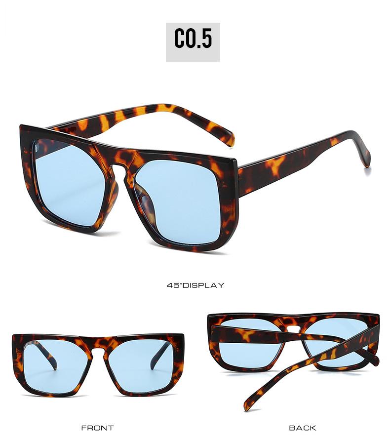 New Oversized Square Frame Women Sunglasses Fashion Brand Designer Trendy Men Sunglass Outdoor Driving Travel Eyeglasses Uv400