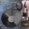 Hot Sale Gold Pan portable gold sand screening pan Black Round ABS Sturdy Gold Panning Pan for Prospecting Gold Pan Gold Panning
