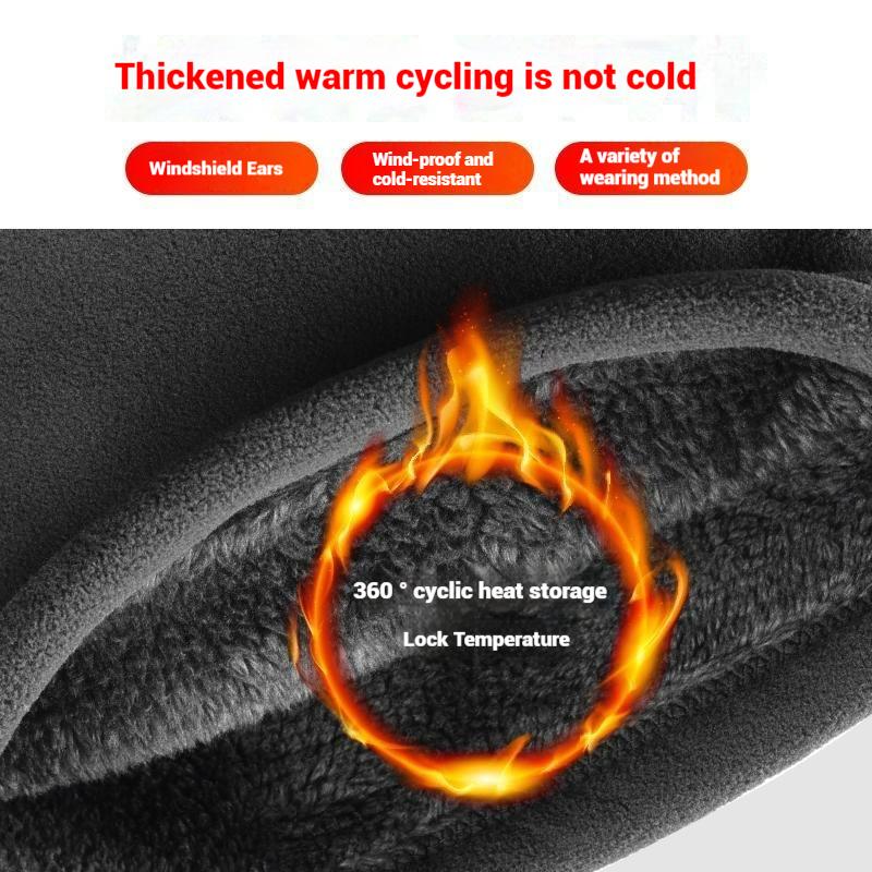 Winter Warm Windproof Scarf Motorcycle Mask Unisex Balaclava ThickenFleece Mask Neck Warmer Ski Cycling Camping Hiking Face Mask