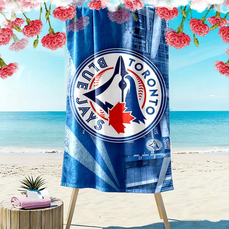 Toronto Blue Jays2 Print Beach Towel, Large Soft Quick Dry Towel for Beach Camping Swimming
