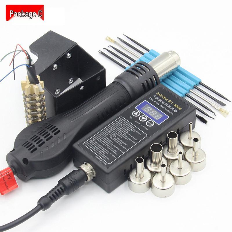 RIESBA 8858 Portable Handheld Hot Air Gun for Desoldering and Repair