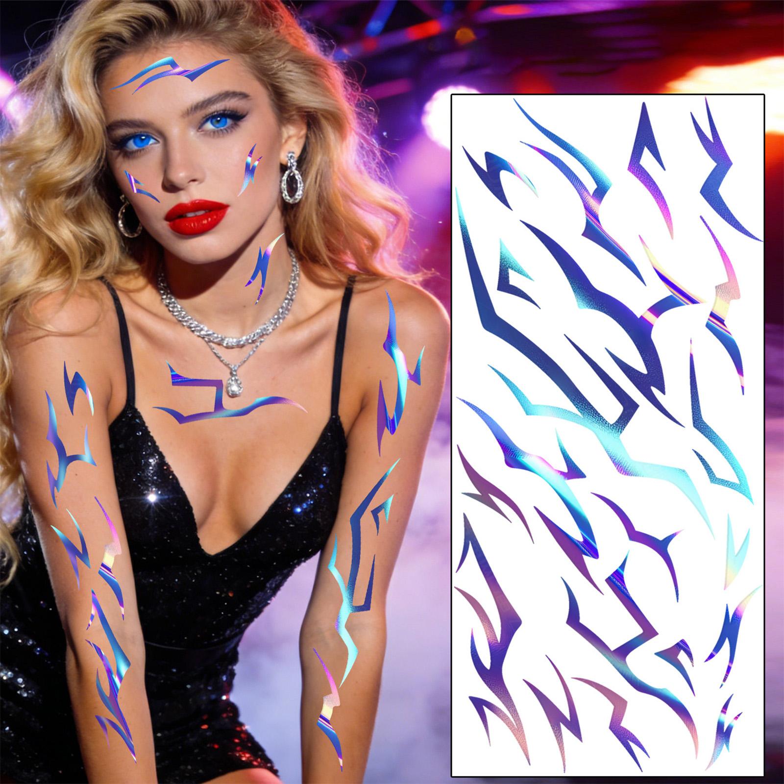 

Face Eye Stickers Eye Liner Eyeshadow Temporary Stickers Stickers For Women Girls Halloween Costume Cosplay Apparel Accessories Party One Size фиолетовый