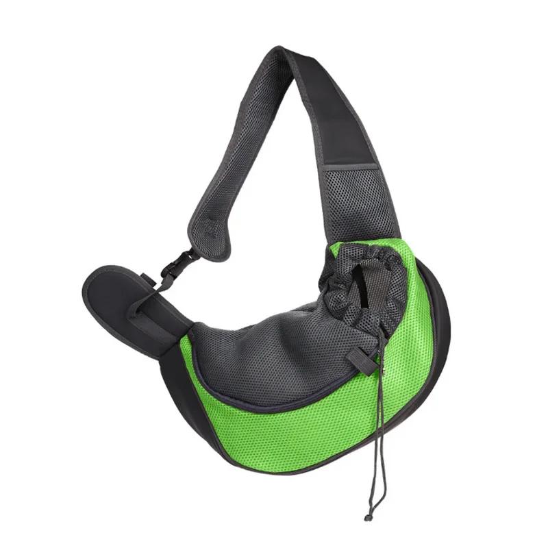 Pet Dog Cat Sling Carrier Breathable Travel Safe Sling Bag Puppy Kitten Outdoor Mesh Oxford Single Comfort Handbag Tote Pouch