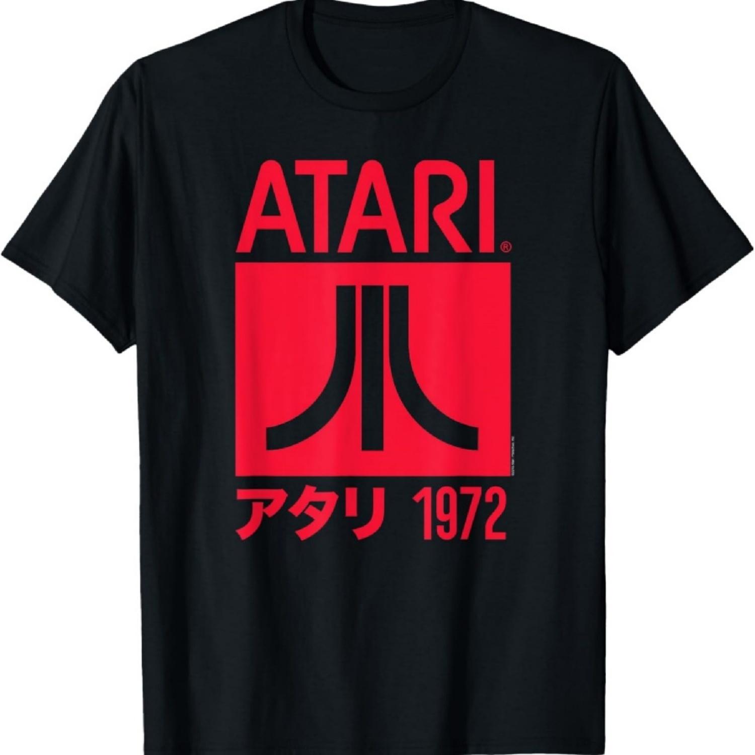 Футболка Ripple Junction x ATARI с большим логотипом 1972 L чёрный