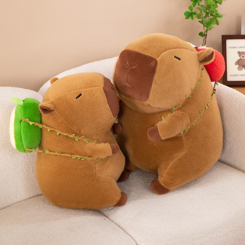 Fruit Plush Capybara Pull String Toy