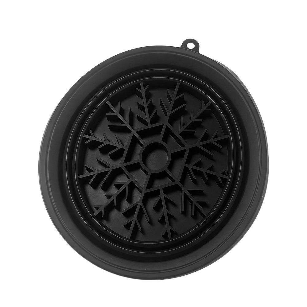 

Relief Stress Ice Bath Washbasin Silicone Ice Washbowl Rapid Cooling Bathing for Women Girls чорний