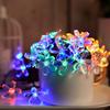 Solar Powered Flower String Lights 7m/22.97ft 50pcs Cherry Blossoms Colorful LEDs Fairy Light