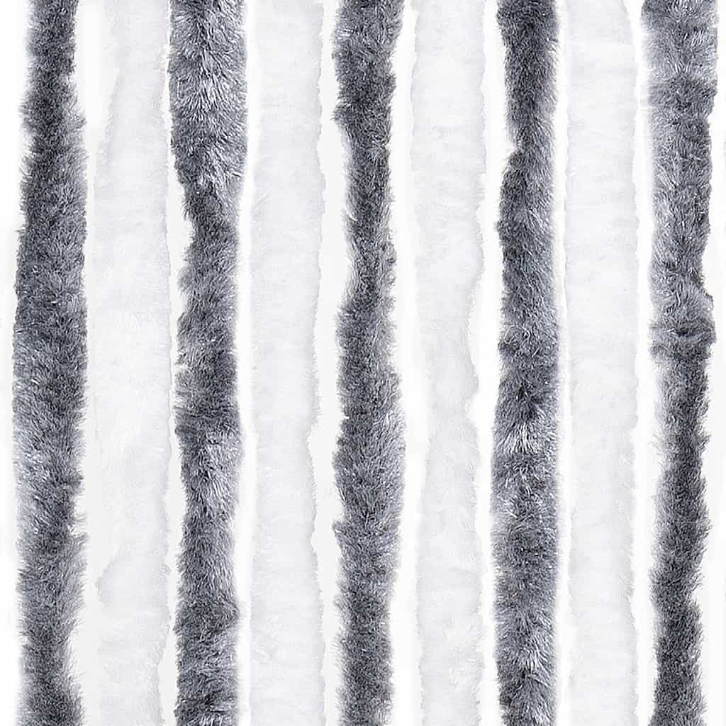 Insect Protection Curtain Gray and White 56 X 185 Cm Chenille