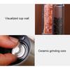 Salt And Pepper Grinder Double-Sided Spice Grinder 2 Compartments Adjustable Coarseness Transparent Spice Mill Easy Refill Spice Bottle for Kitchen
