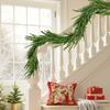 Christmas Garland, 1828 mm Realistic Norfolk Pine Garland, Evergreen Real Touch Artificial Faux Greenery Garlands, for Holiday Indoor Outdoor Xmas