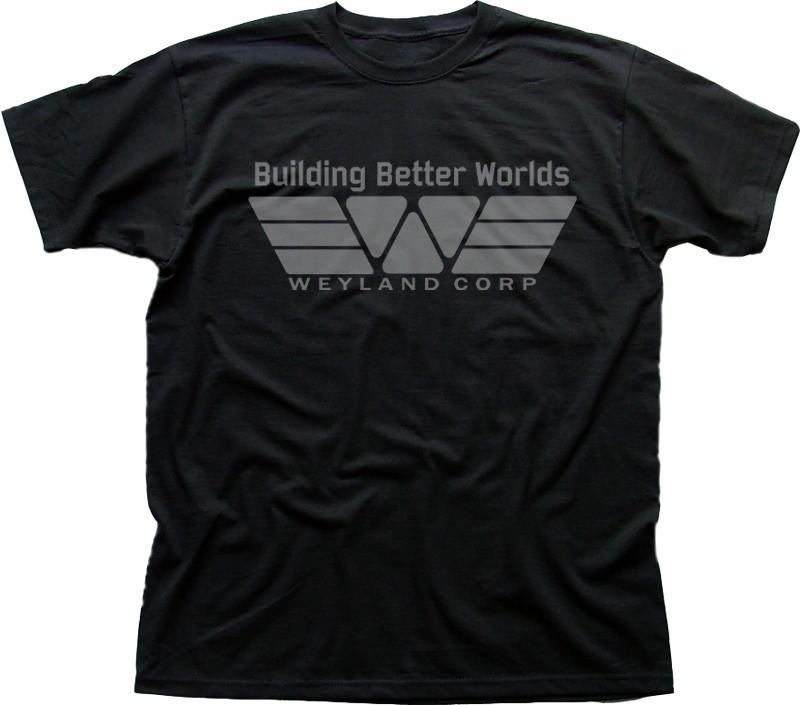 

Alien Aliens inspired Prometheus Weyland black cotton t-shirt OZ01487 S разноцветный