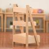 1:12 Scale Dollhouse Wood Shelf Flower Stand Doll House Handmade Furniture Model