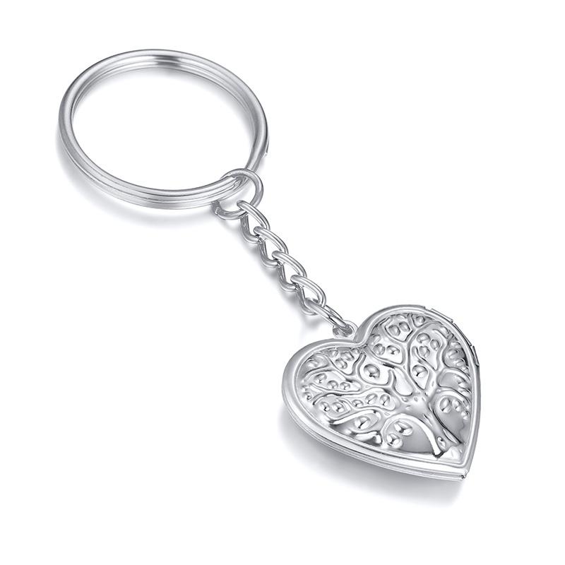 

Custom Photo Folding Heart Locket Keychain Stainless Steel Locket Personalized Gift Family Photo Key Chain Blank Keychain