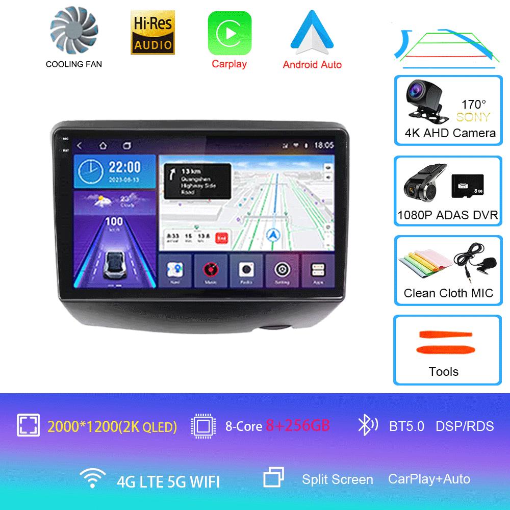 Android 14 Car Radio Multimedia For Toyota Vitz XP10 Yaris Platz Echo 1999-2005 Stereo Auto Carplay Autoradio GPS Navigation DSP