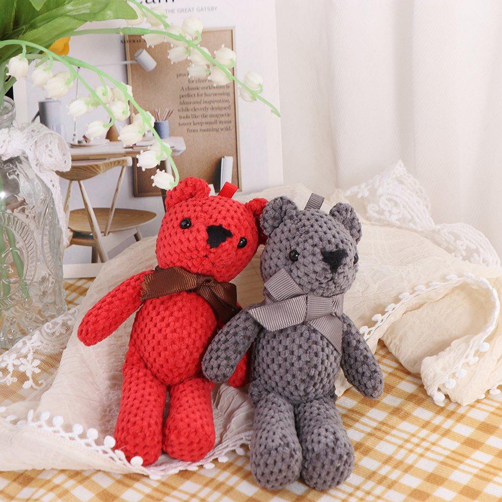 Party Decor Toy Decorations Key Pendant Soft Toys Bear Stuffed Toys Bear Plush Toy Stuffed Animals
