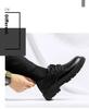 Men's Black Leather Business Casual Shoes - Spring & Autumn Korean Style, Versatile for Weddings or Everyday Wear