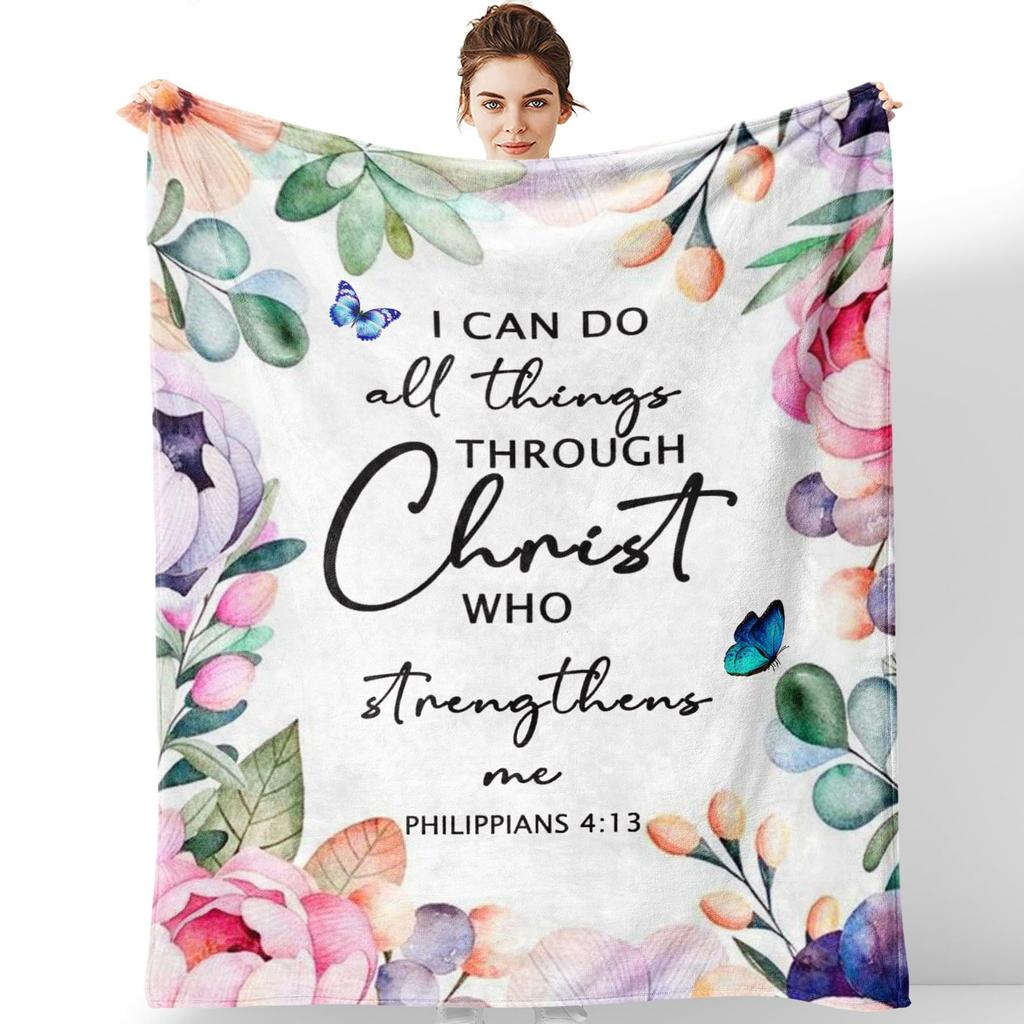 Give to my girlfriend Printed Blanket for Sofa Bed Travel Camping Living Room Office Conditioning Blanket for All Seasons Gifts
