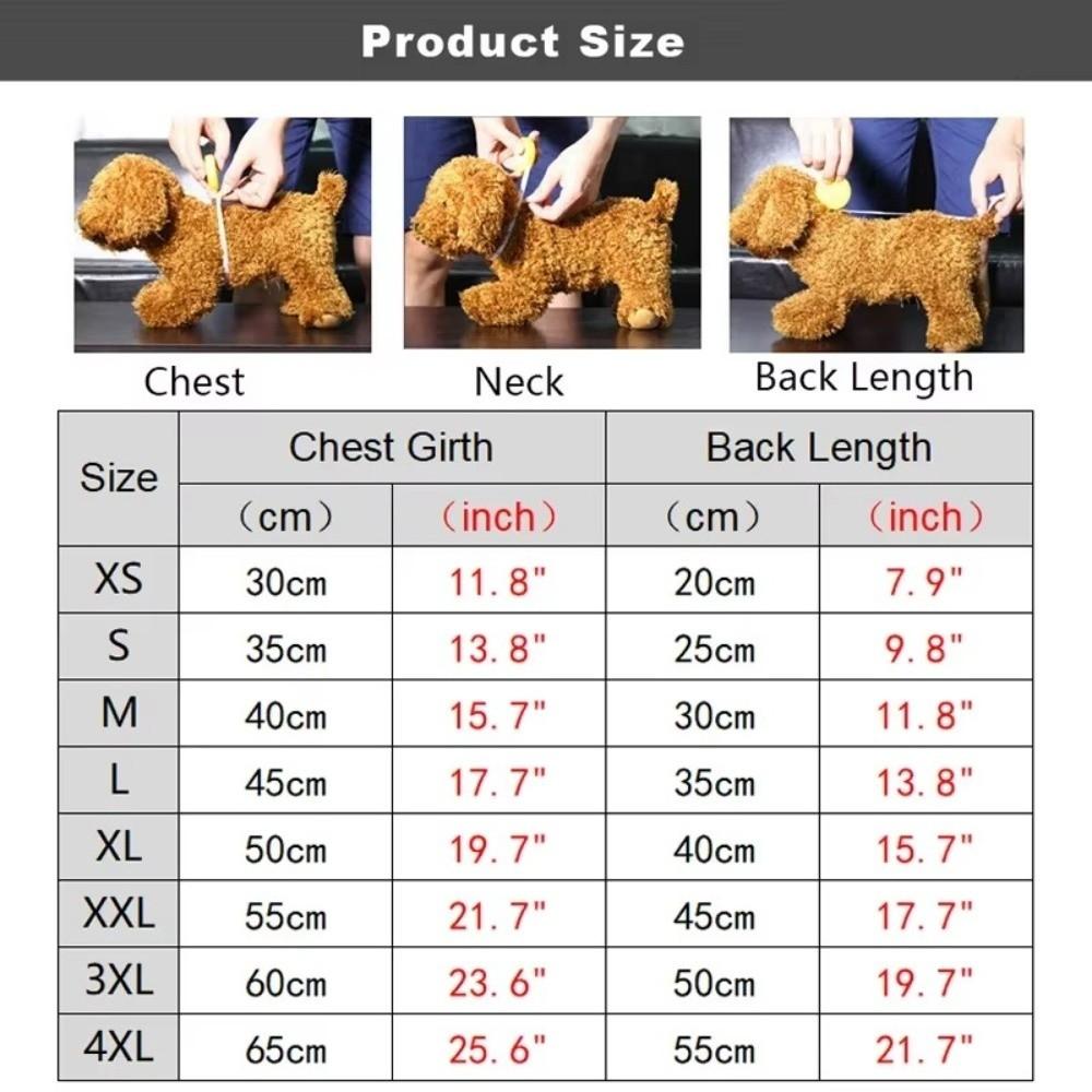 Fashion Winter Warm Dog Jumpsuit Fleece XS-4XL Pet Dog Clothes Chihuahua Poodle Costumes Pajamas Coat For Small Medium Dogs