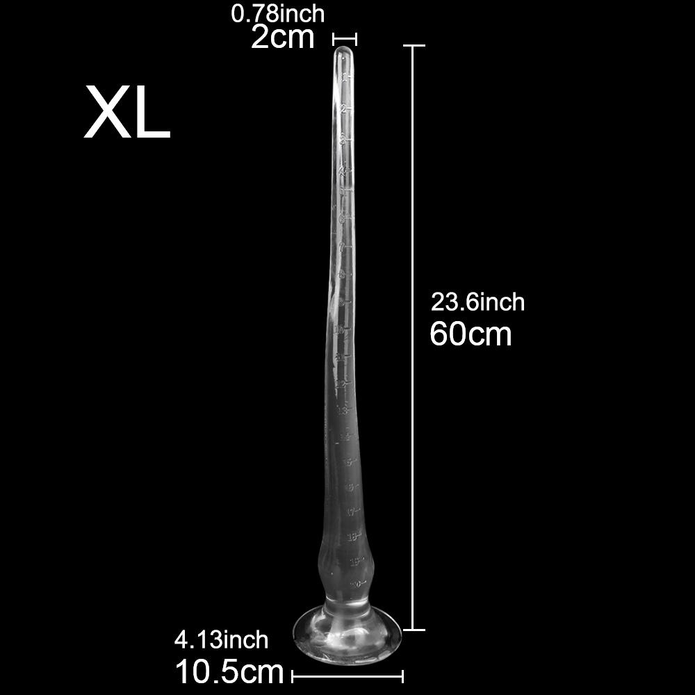 Zabawki analne długie 30-60 cm dla kobiet wibrator waginalny korek do odbytu mężczyźni dilator odbytu sztuczny penis dildo zwierzęce masturbator dla kobiet bicze do seksu