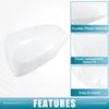 ABSOPRO Rearview Mirror Cover Part Number Left Door Mirror Cover for Toyota Prius C ABS White Cap, 8794552170B3, 2012-2018, Plastic,