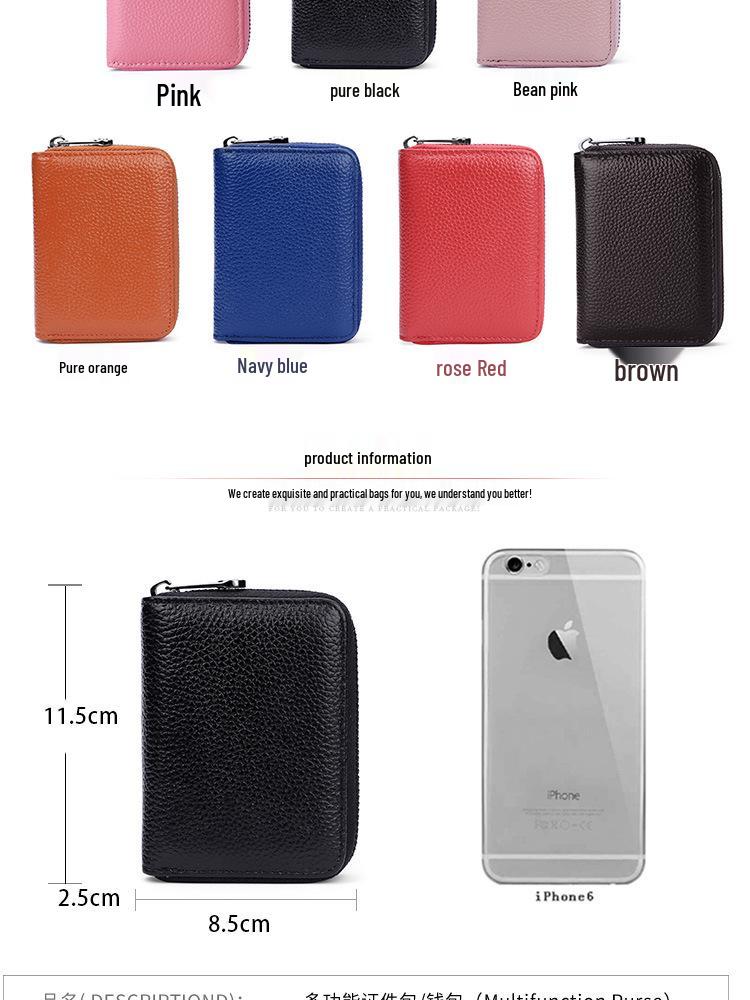 RFID-Blocking Slim Multi-Card Holder Pouch with Large Capacity for Cross-Border Travel & Driver's License