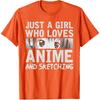 Japanese Manga Drawing Otaku Gift Anime Girl T-Shirt