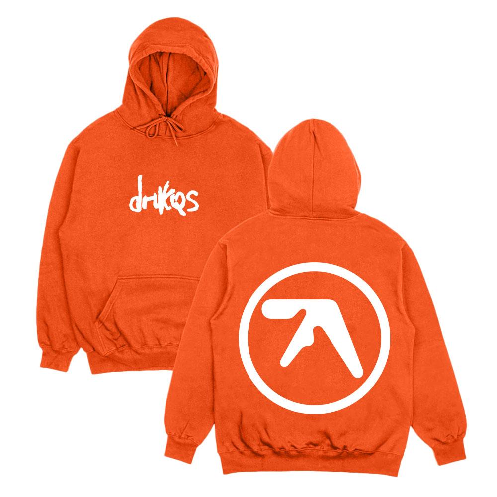Drukqs Dual Logo Heavyweight Hoodie Aphex Twin High Street Sweatshirts Harajuku Long Sleeve Streetwear Fashion Unisex