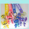 Portachiavi Ciondolo Stitch Cartone Animato Carino Materiale Morbido in PVC Confezione Singola