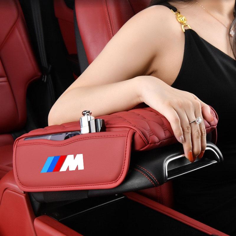 PU Leather Car Armrest Mat Center Console Arm Rest Protection Cushion For BMW M E30 E39 E46 E90 E93 E60 F10 M5 M6 M7 X4 X5 X1