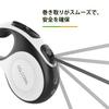 Strap Retractable Dog Leash for Dogs with LED Light 5m Length Rechargeable Retractable Dog Leash with Automatic Rewind Reflective Light for Night