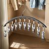 4pcsDrying socks Magic home hanging clothes multi clip drying rack no trace windproof balcony drying clothes underwear sock clip for Home