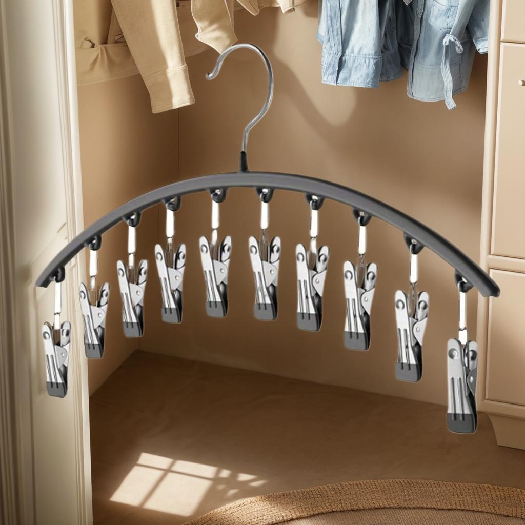 4pcsDrying socks Magic home hanging clothes multi clip drying rack no trace windproof balcony drying clothes underwear sock clip for Home